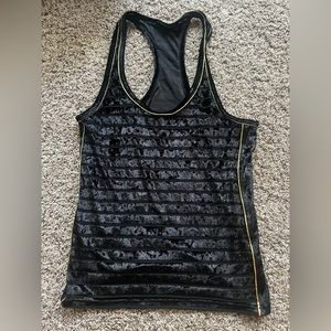 Andrew Christian Black Fuzzy (Velour) Tank Top (Small)